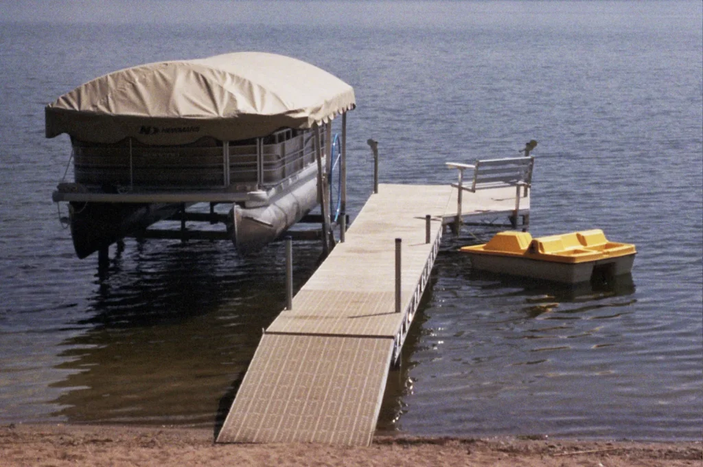 Pontoon, lift, dock and paddle boat